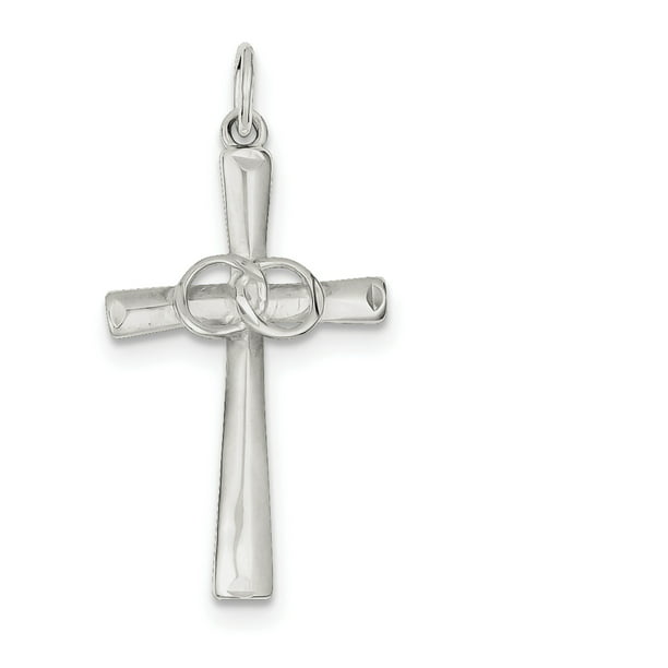 Sterling Silver Holy Matrimony Cross Pendant 